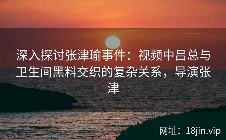 深入探讨张津瑜事件：视频中吕总与卫生间黑料交织的复杂关系，导演张津
