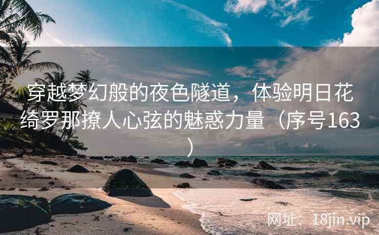 穿越梦幻般的夜色隧道，体验明日花绮罗那撩人心弦的魅惑力量（序号163）