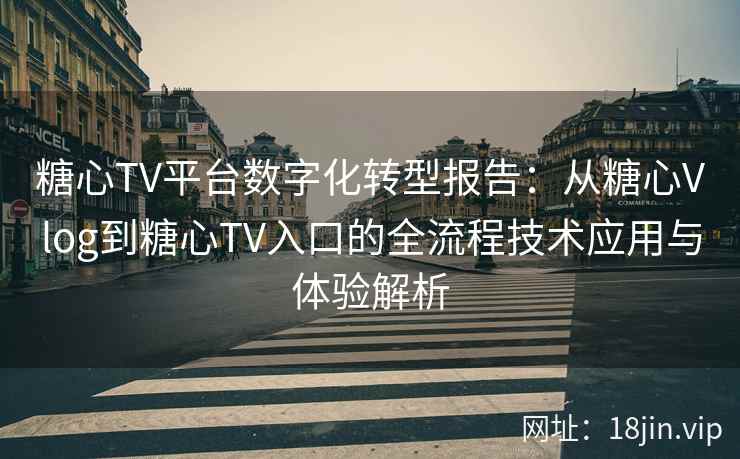 糖心TV平台数字化转型报告：从糖心Vlog到糖心TV入口的全流程技术应用与体验解析