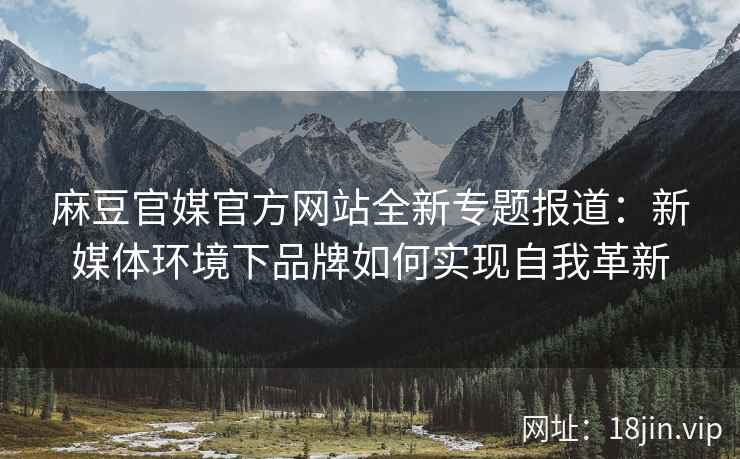 麻豆官媒官方网站全新专题报道：新媒体环境下品牌如何实现自我革新