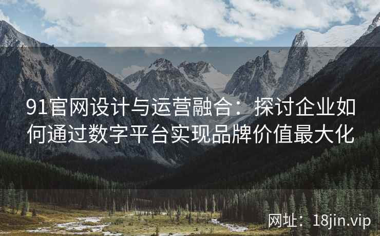 91官网设计与运营融合：探讨企业如何通过数字平台实现品牌价值最大化